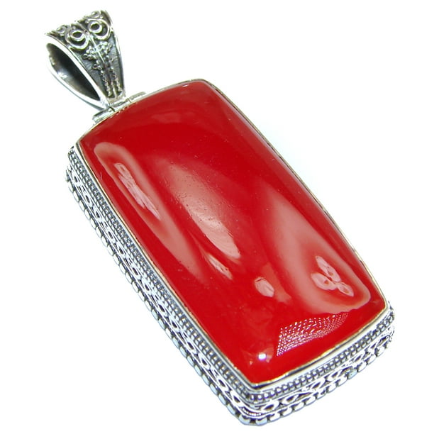 925 Sterling Silver Natural RED CARNELIAN Pendant FASHION Jewelry Choose Style 925 Sterling Silver Natural RED CARNELIAN Pendant FASHION Jewelry Choose Style